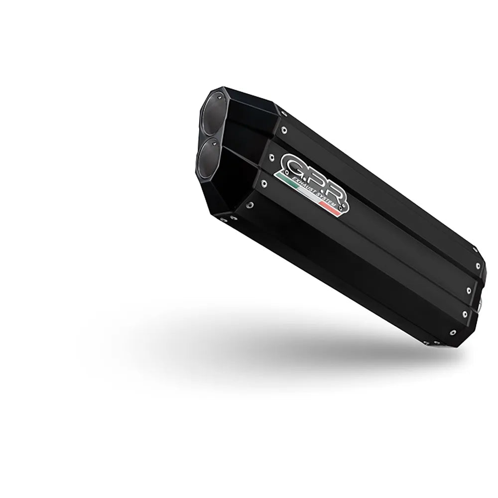 Gpr exclusive Hyper Sonic Black Titanium Yamaha Tenere 700 25-26 Homologated Slip On Muffler