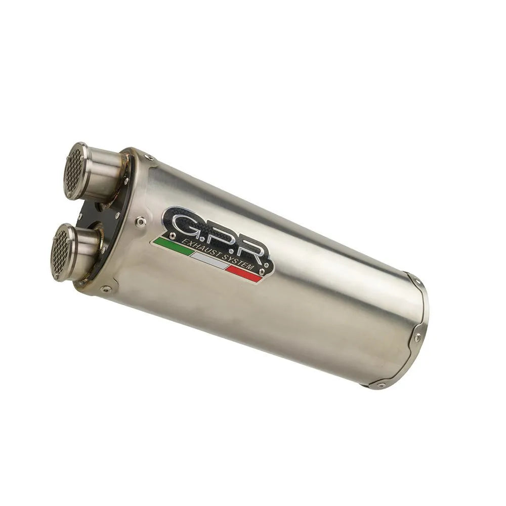 GPR Exhaust Systems Dual Inox Honda XL 750 TRANSALP 750 2024-2025 E5 Oval Homologated Slip On Muffler