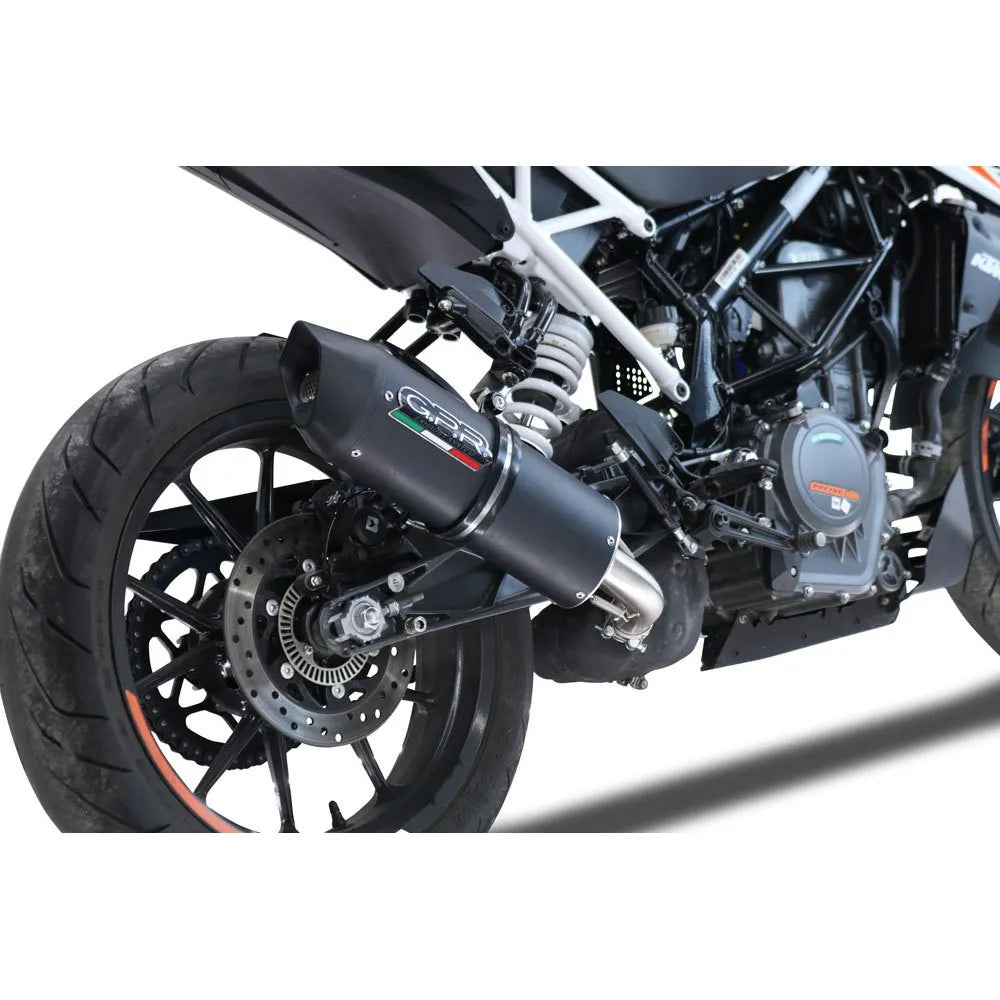 GPR Exhaust Systems Furore EVO4 Nero KTM Duke 390 2021-2023 E5 Oval Homologated Slip On Muffler