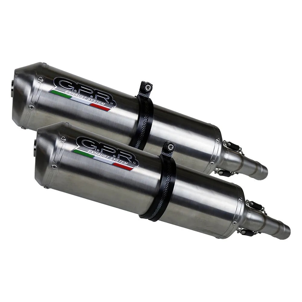 GPR Exhaust Systems Satinox Dual Yamaha TDM 900 02-14 Homologated Slip On Muffler