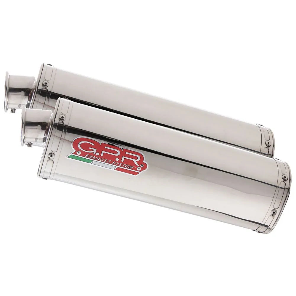 GPR Exhaust Systems Trioval Dual Yamaha XJR 1300 99-06 Homologated Slip On Muffler