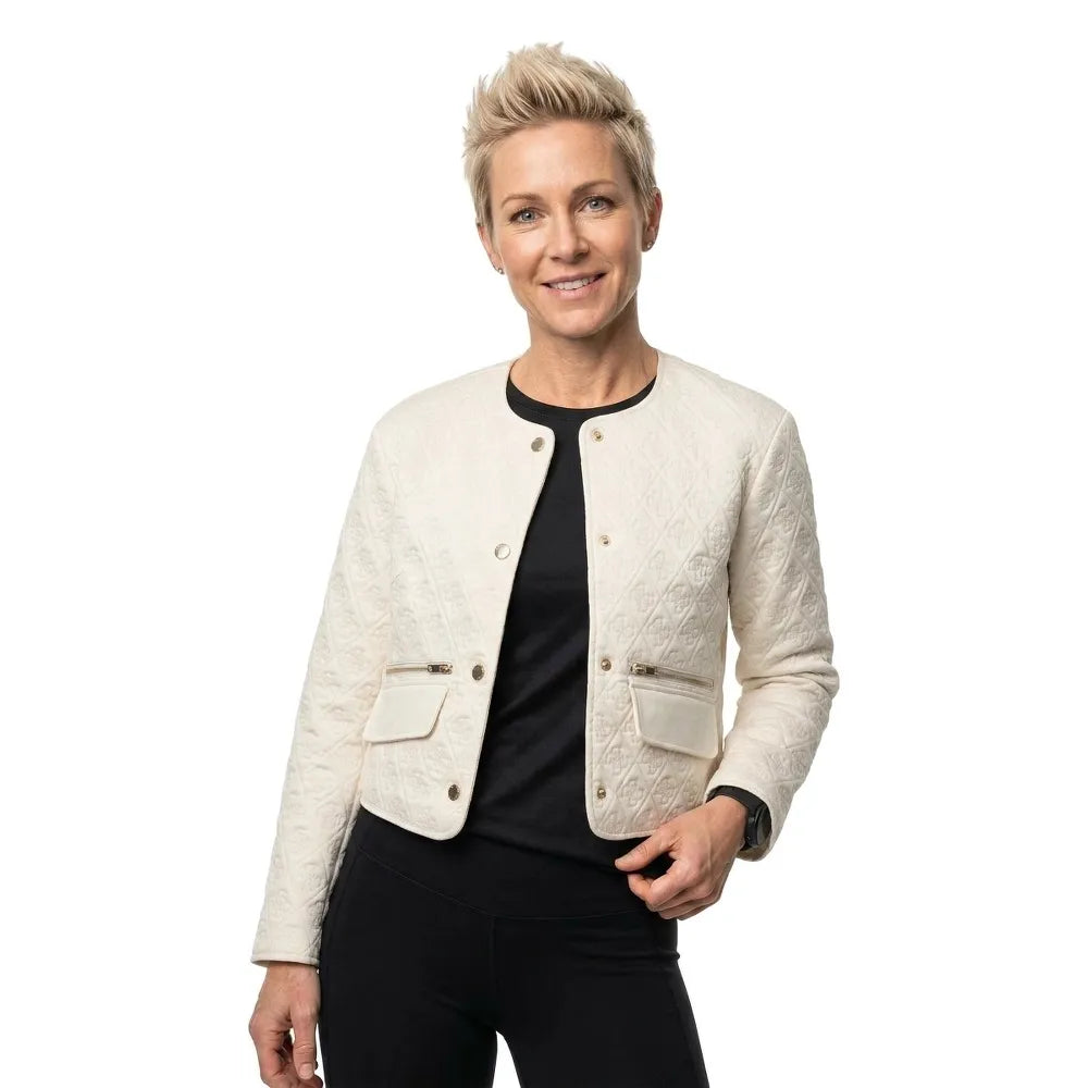 Guess Edith Logo Cropped padded jacket