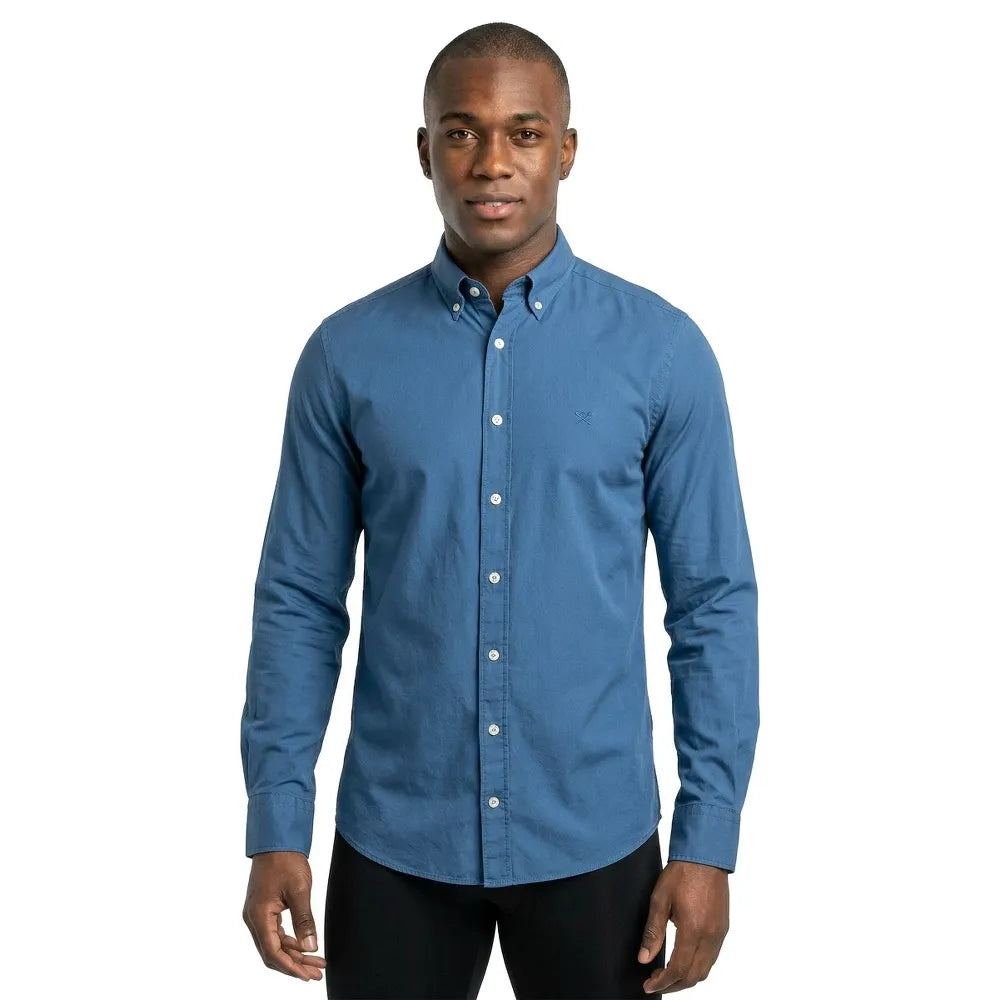 Hackett ESS GMT Dyed Oxford long sleeve shirt