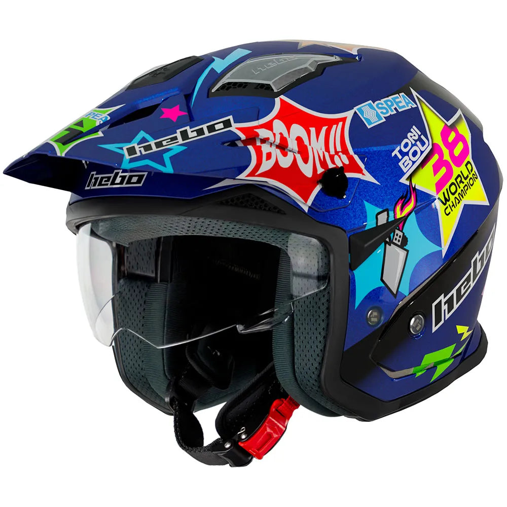 Hebo HTR-P01 V6 Toni Bou 38 open face helmet