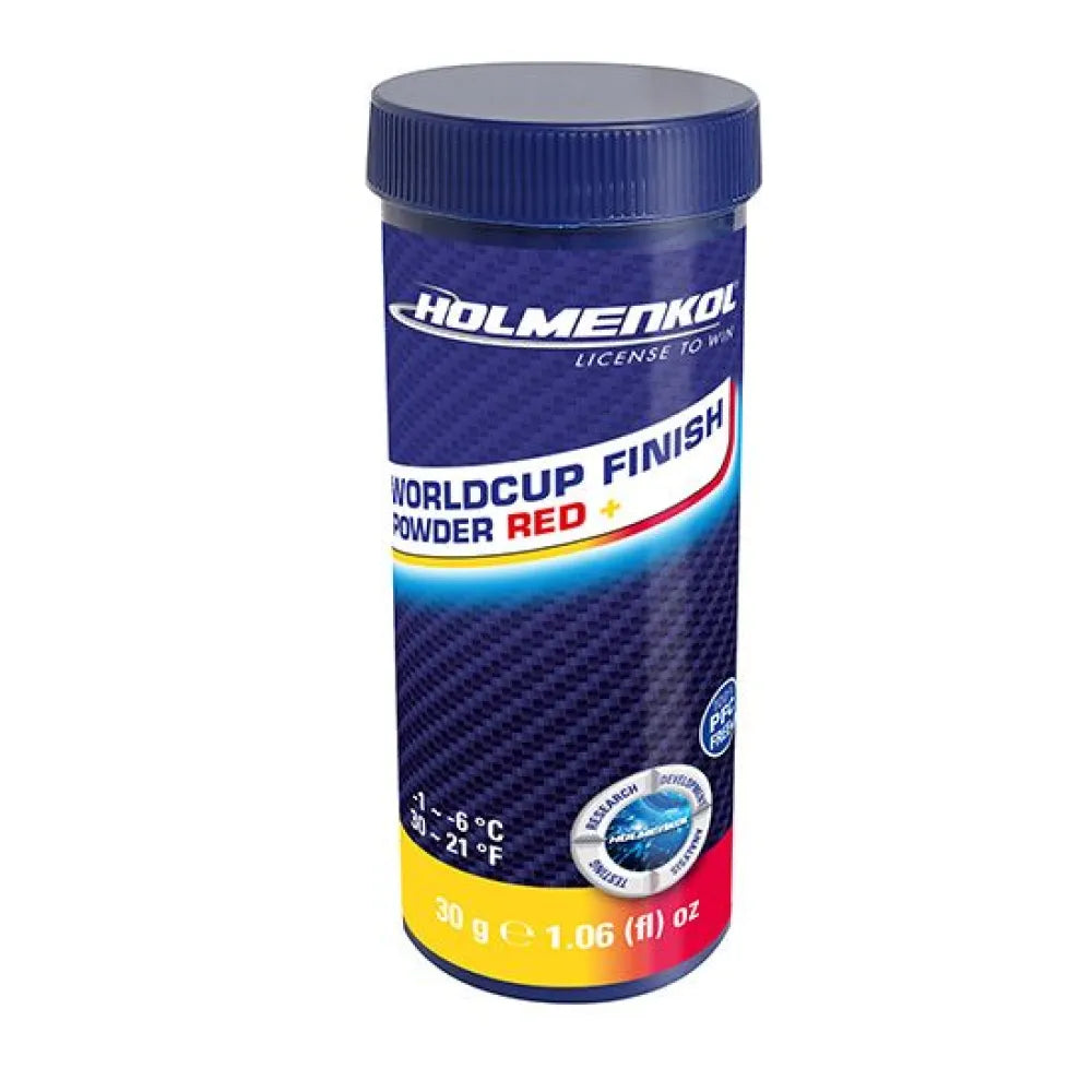 Holmenkol Worldcup finish red + -1°C/-6°C 30gr Powder Wax