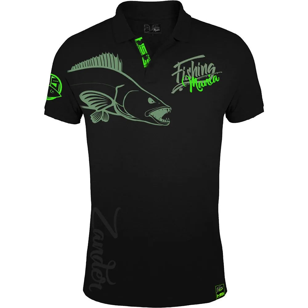 Hotspot design Fishing Mania Zander short sleeve polo