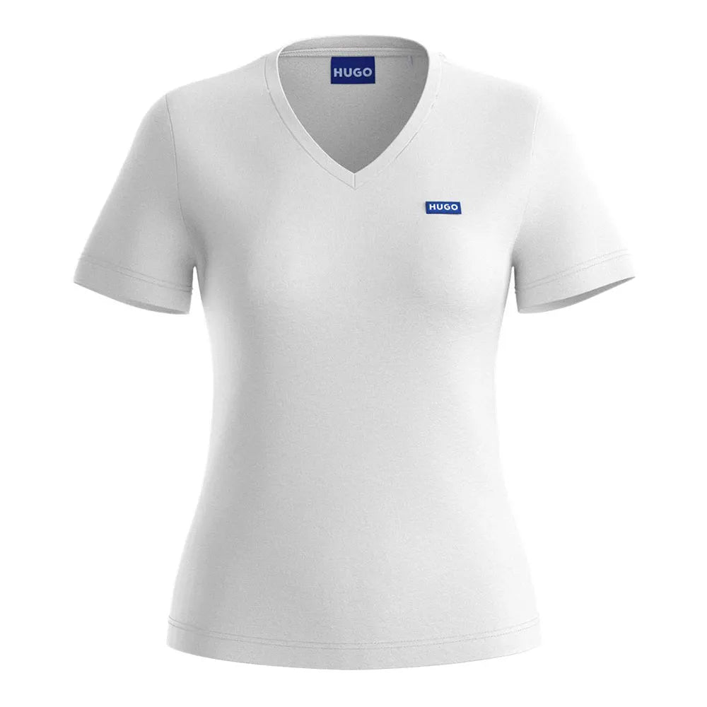 HUGO Classic 10258021 BLUE short sleeve v neck T-shirt