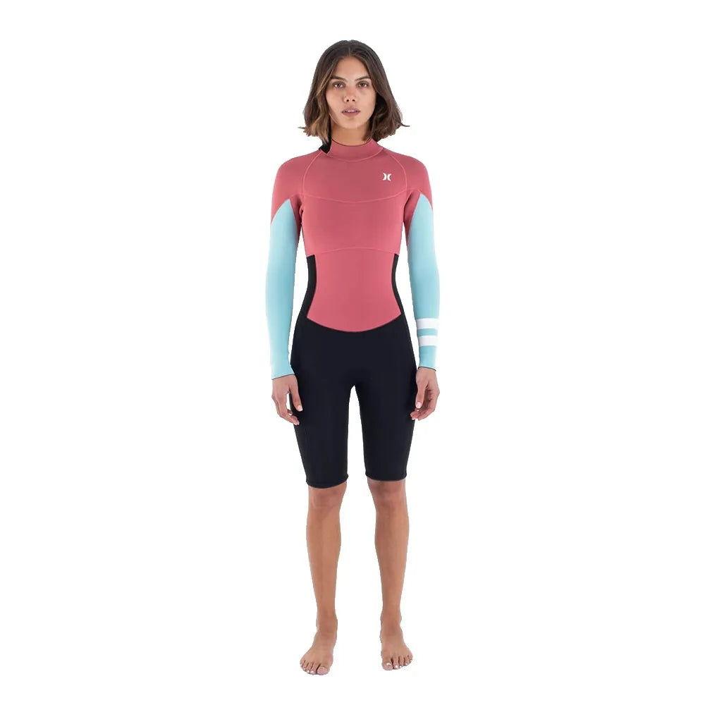 Hurley Air 2 mm woman long sleeve back zip shorty