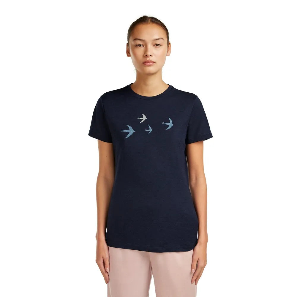 Icebreaker Merino 150 Tech Lite Bird Transit short sleeve T-shirt