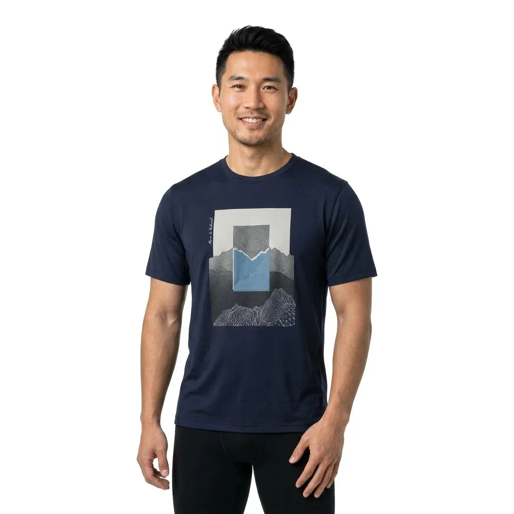 Icebreaker Merino 150 Tech Lite Relaxed Mountain Shift short sleeve T-shirt