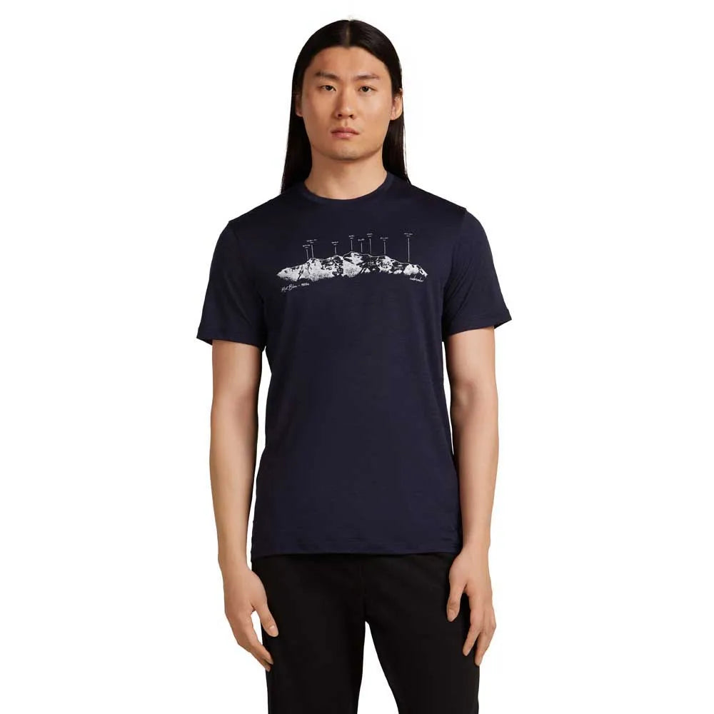 Icebreaker Merino 150 Tech Lite The Peaks short sleeve T-shirt