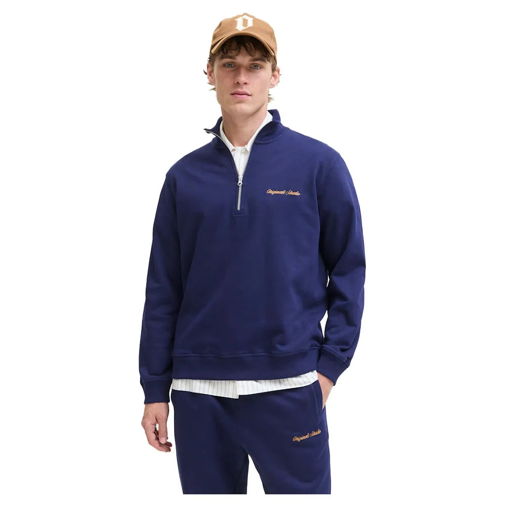 Jack & jones Norrebro Emb half zip sweatshirt