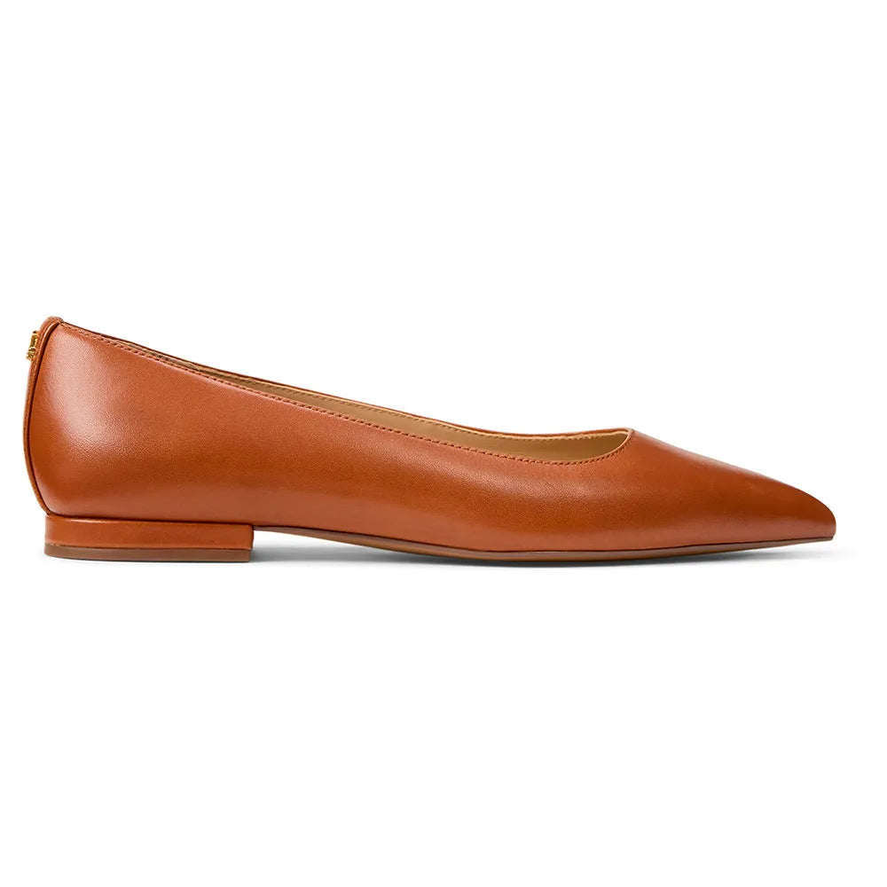 Lauren Londyn Leather ballet pumps