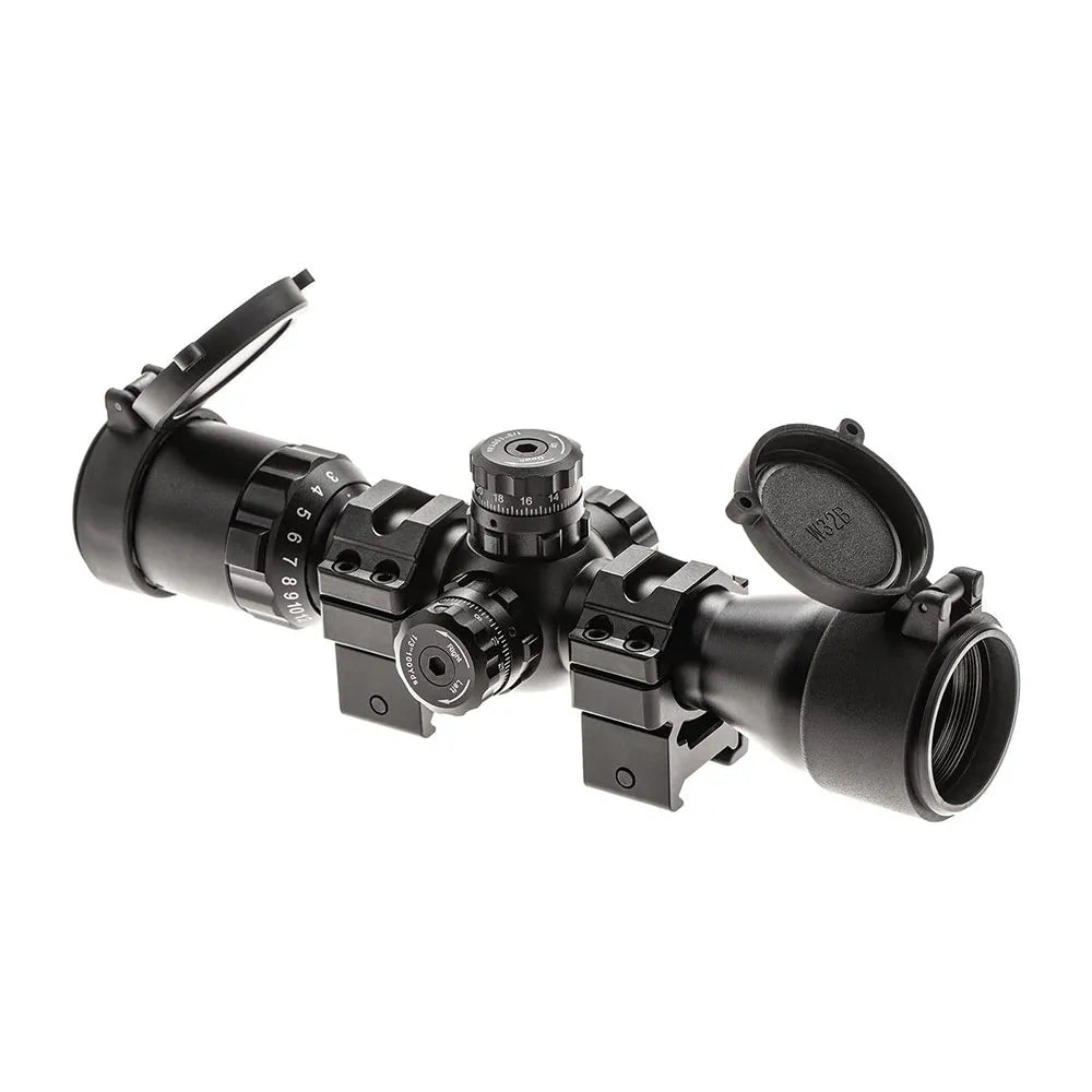 Leapers Bugbuster 3-12x32 Side AO Mil-Dot QD Rings gun scope