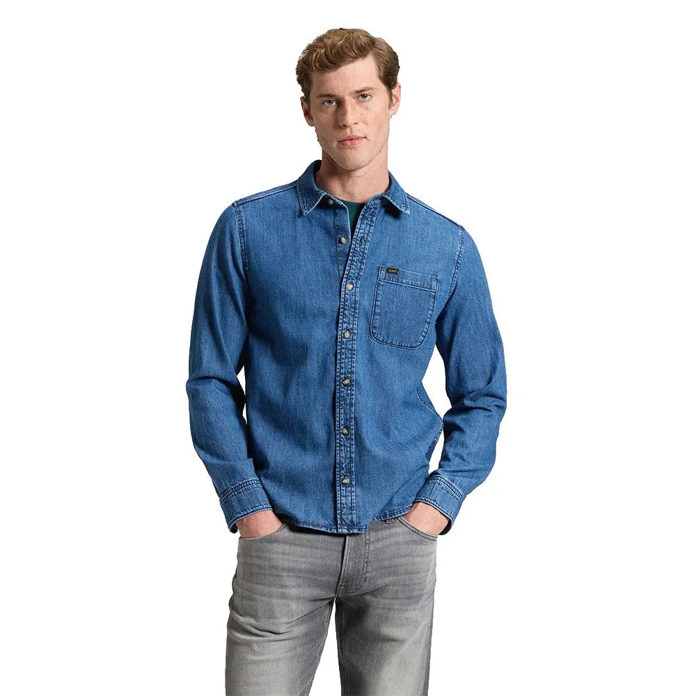 Lee 112386366 Denim Regular Fit long sleeve shirt