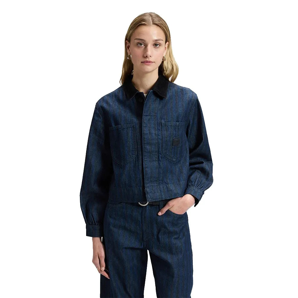 Lee Cropped Chore Relaxed Fit denim jacket