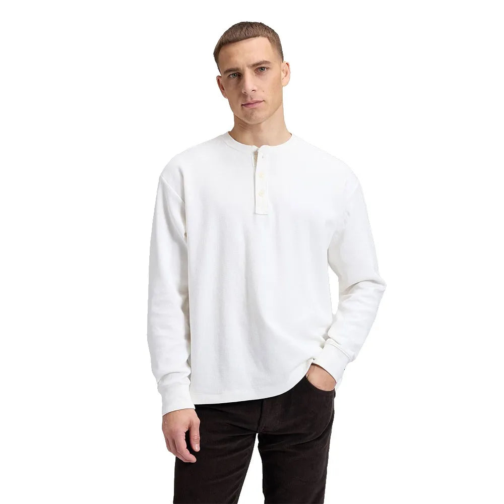 Lee Henley Slim Fit long sleeve polo