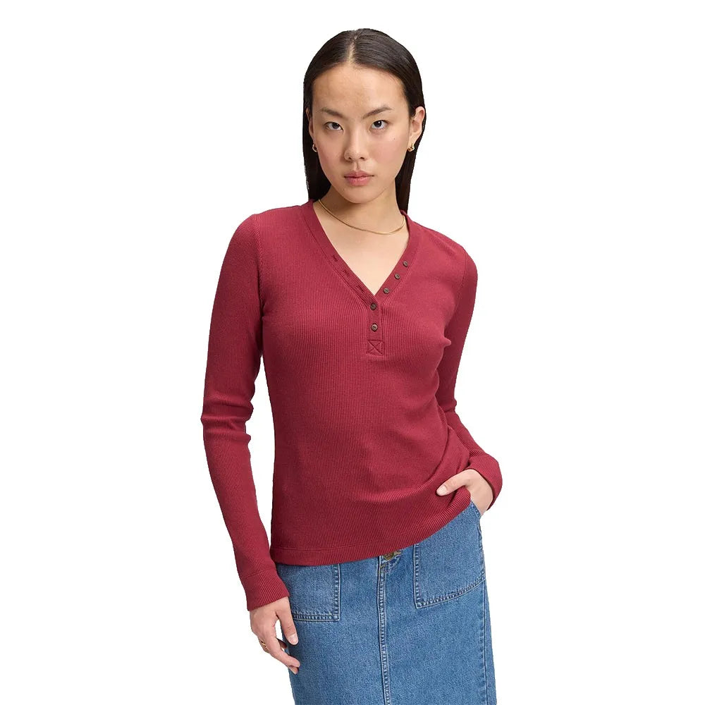 Lee Waffle Henley Slim Fit long sleeve T-shirt