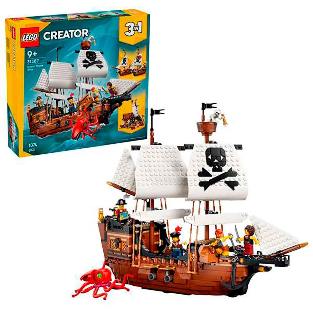 Lego Classic Pirate 3 In 1 Construction Game 1074 pieces
