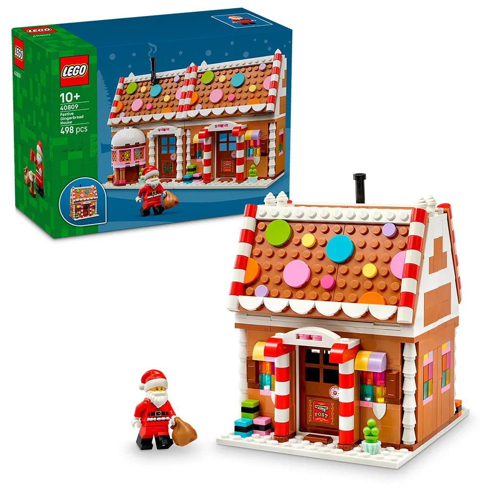 Lego Festive Gingerbread House Construction Game