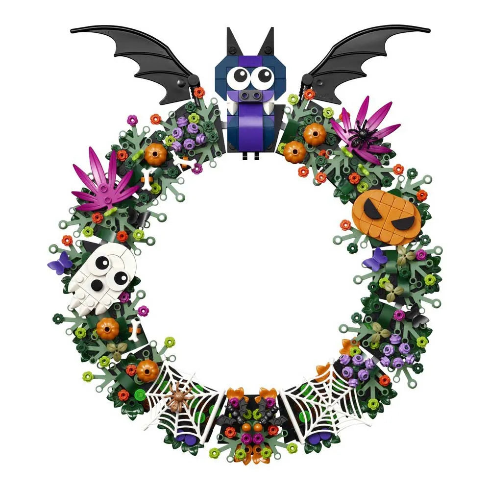 Lego Halloween Wreath Construction Game