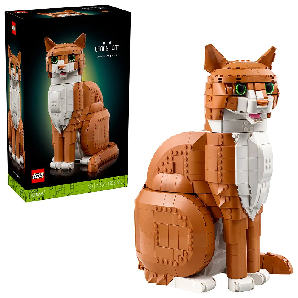 Lego Ideas 21376 Orange Cat Construction Game