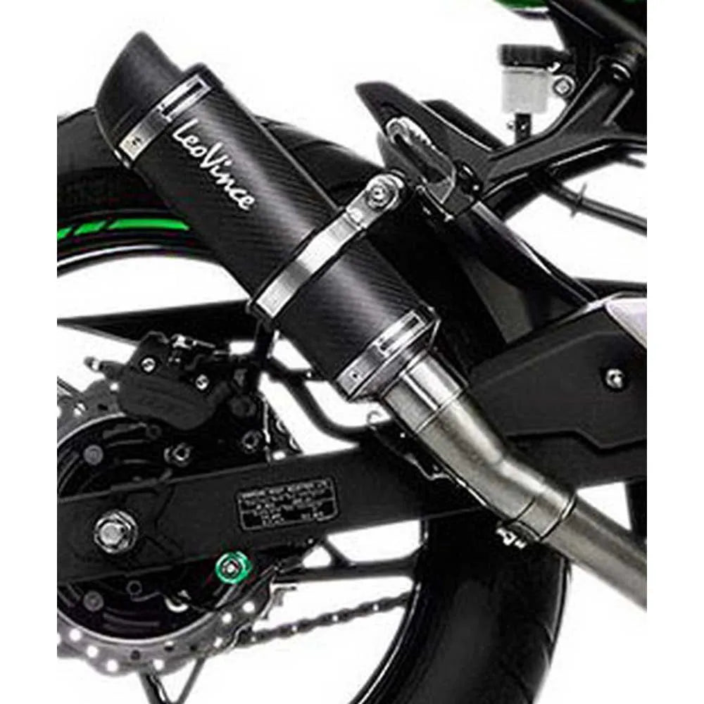 Leovince GP Corsa Evo Kawasaki Ninja 400 3389E Not Homologated Slip On Muffler
