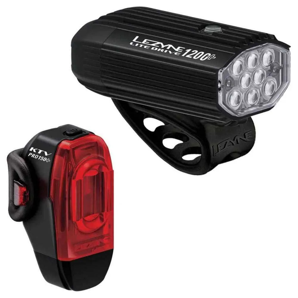 Lezyne Lite Drive 1200+ / KTV Drive Pro+ light set