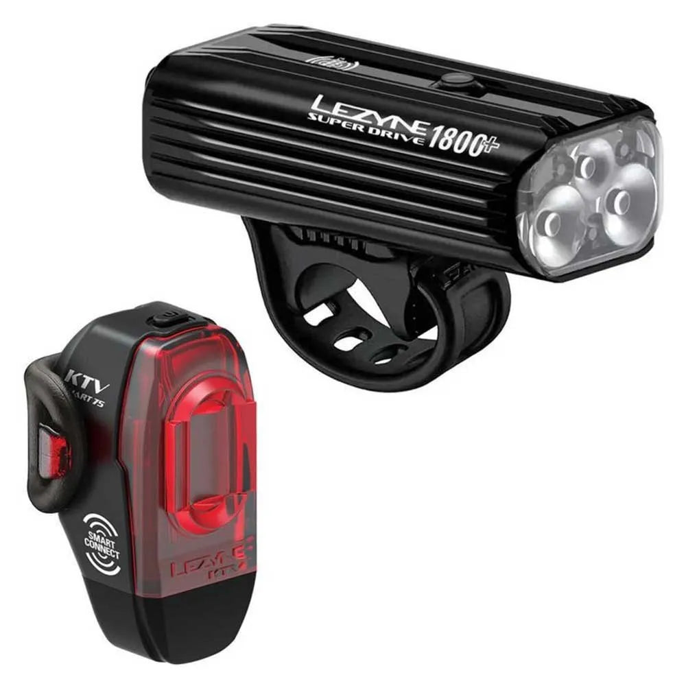 Lezyne Super Drive Smart 1800+ / KTV Pro Smart Loaded Kit light set