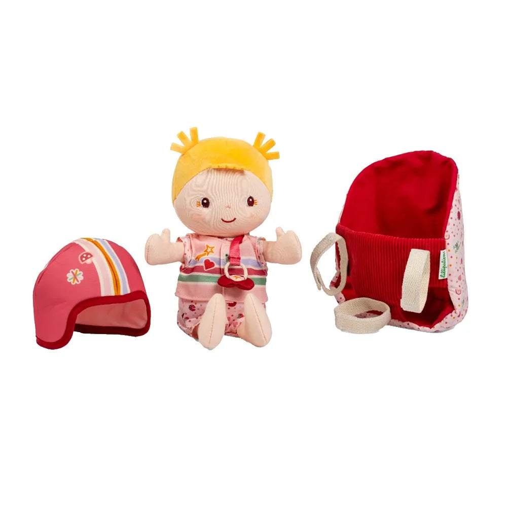 Lilliputiens Lena And Bicycle Seat doll