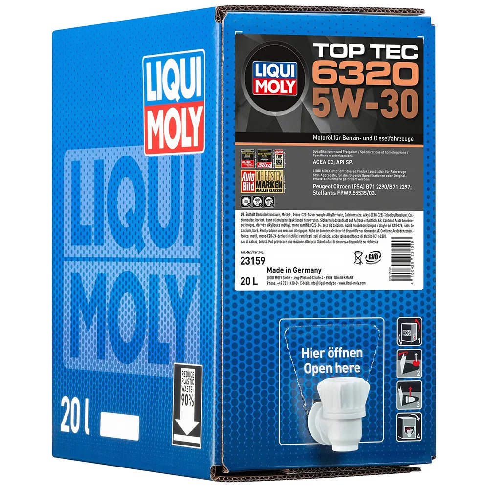 Liqui moly Top Tec 6320 SAE 5W-30 motor oil 20L