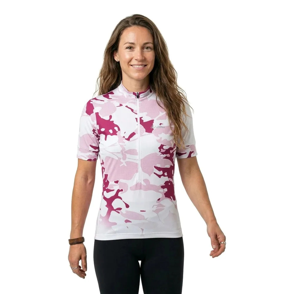 Loeffler Mysteria Mid Half Zip short sleeve jersey
