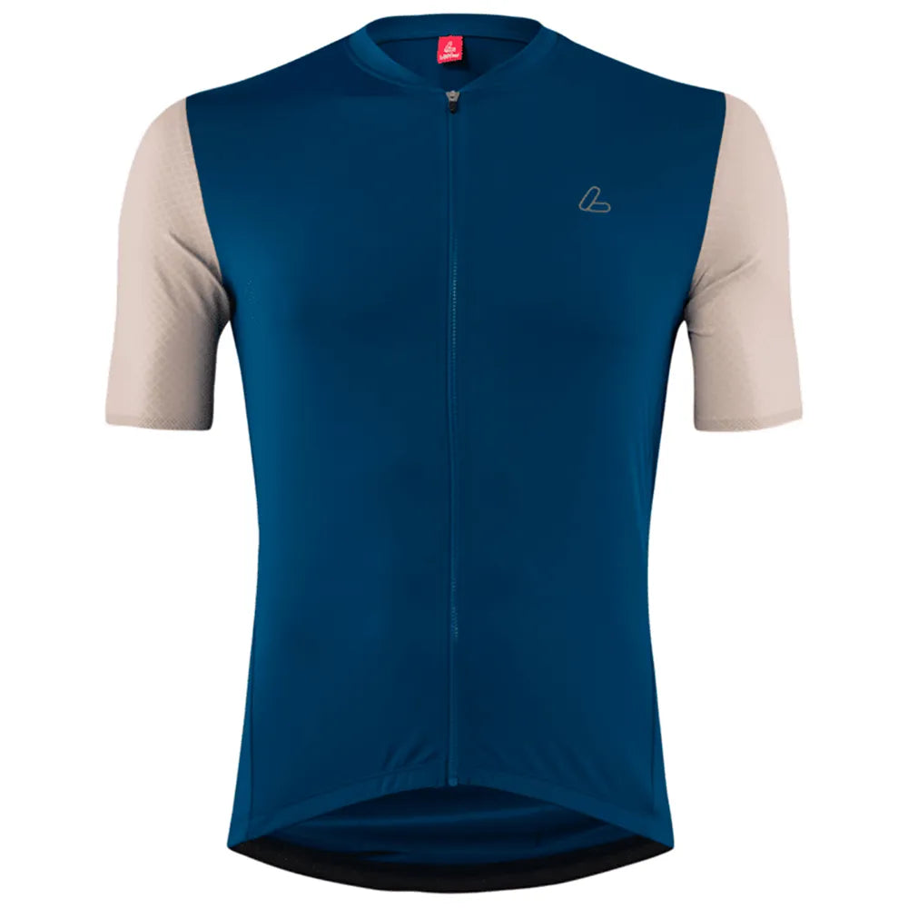 Loeffler Skys Clear Mid Full Zip short sleeve jersey