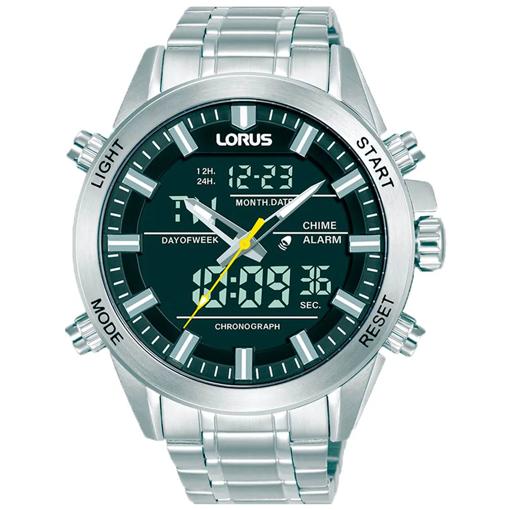Lorus watches RW663AX9 45mm 10ATM Quartz/Analogical/Digital watch