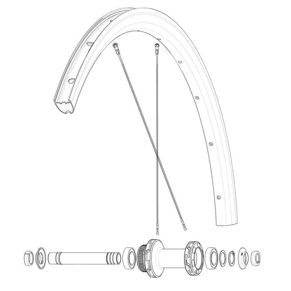 Mavic Ksyrium 30 Disc spokes 12 units