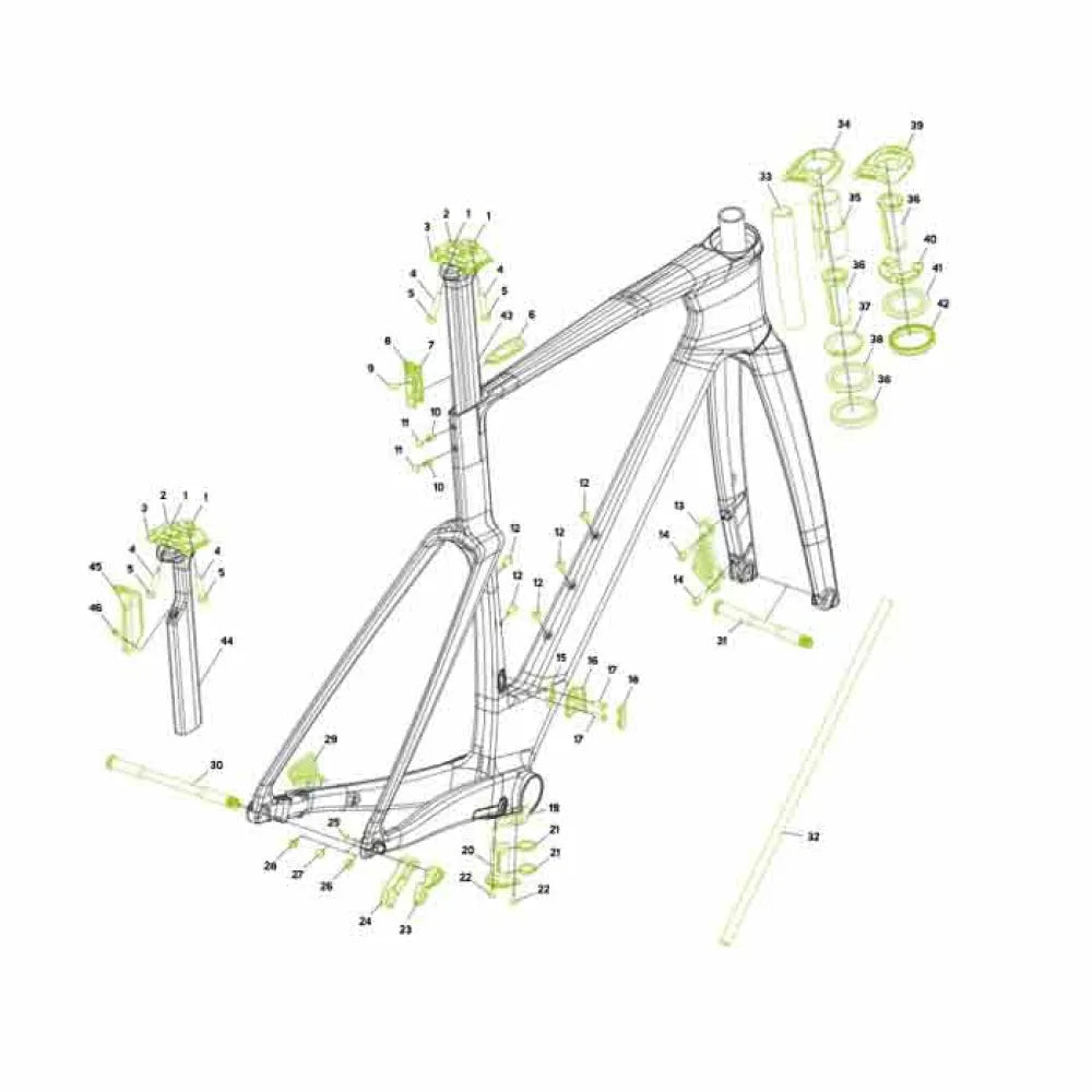Merida Reacto V chainstay protector
