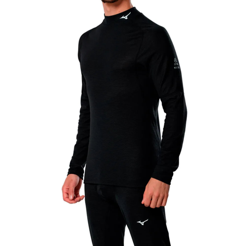 Mizuno Prem Merino Wool High Neck long sleeve base layer