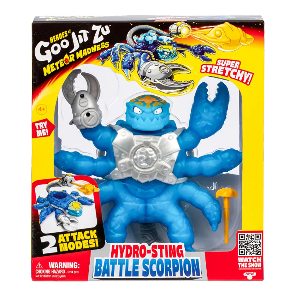 Moose Heroes of Goo Jit Zu Meteor Madness Battle Scorpion Hydro Sting Stretch Figure 22 cm