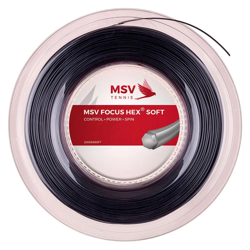 Msv tennis Focus HEX Soft 200 m tennis reel string