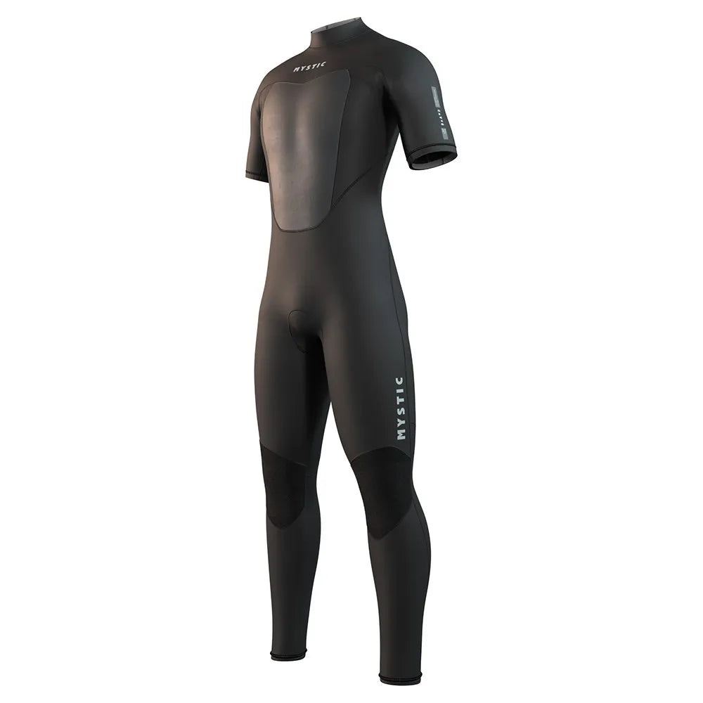 Mystic Brand Flatlock 3/2 mm short sleeve back zip neoprene suit