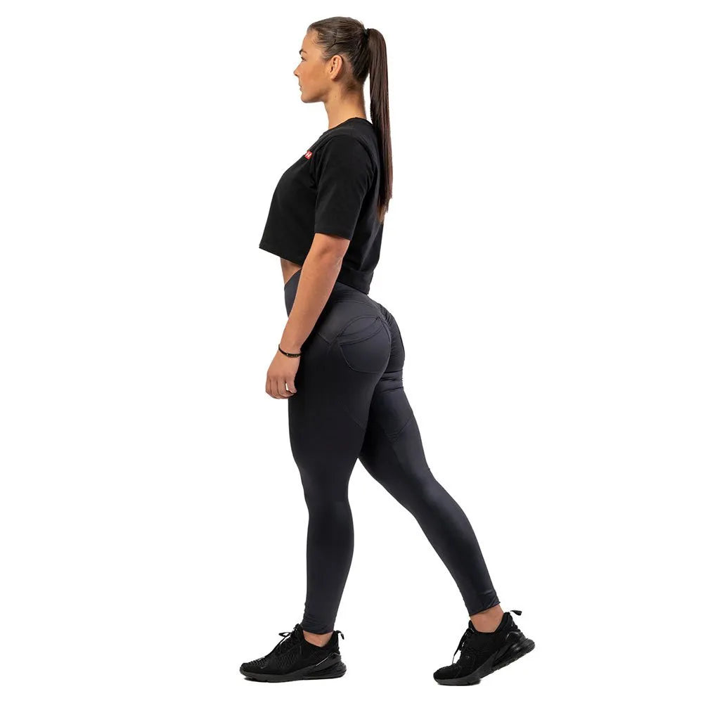 Nebbia Glossy Look Bubble Butt 586 high waist leggings