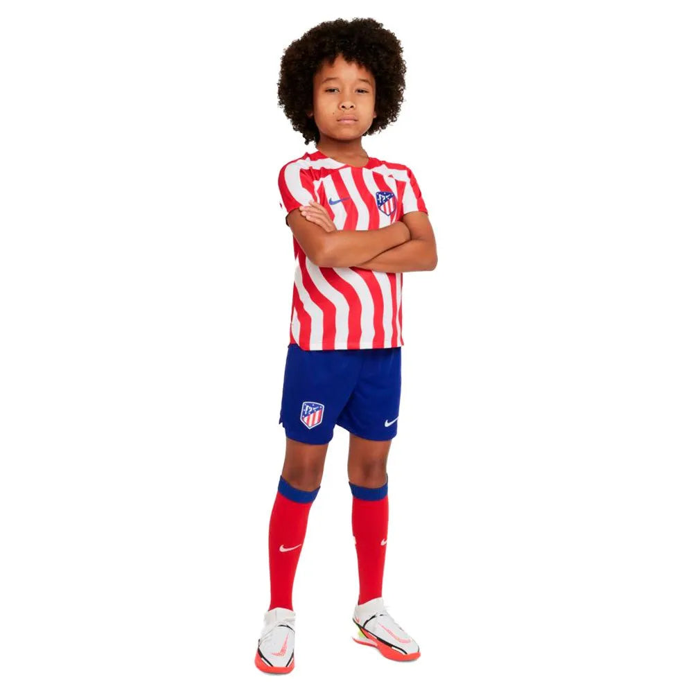 Nike Atlético de Madrid 22/23 Dri Fit home short sleeve Junior Set