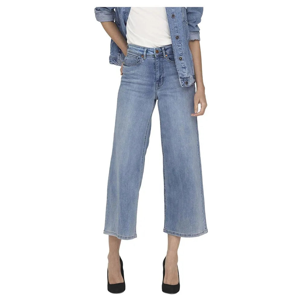 Only Madison Wide Crop Ankle Tai566 high waist jeans