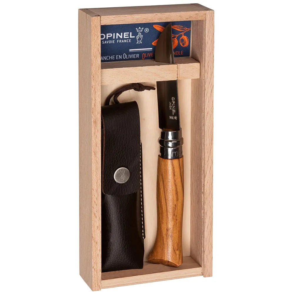 Opinel Nº 08 Olive Wood pocket knife