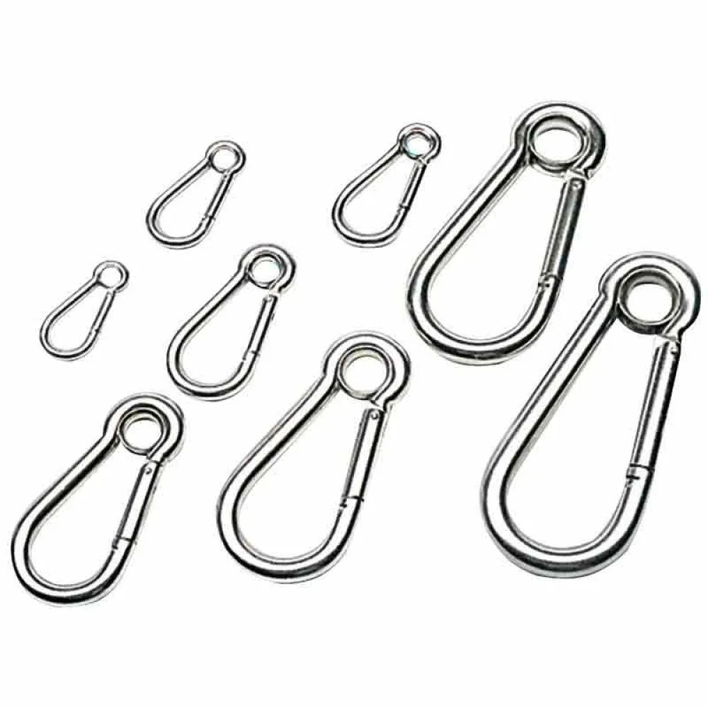 Osculati stainless steel Carabiner with eye 10 mm