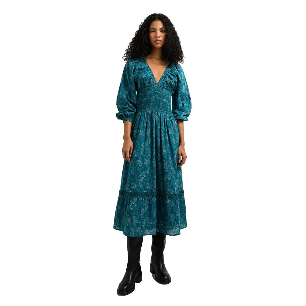 Pepe jeans Giselle long sleeve midi dress