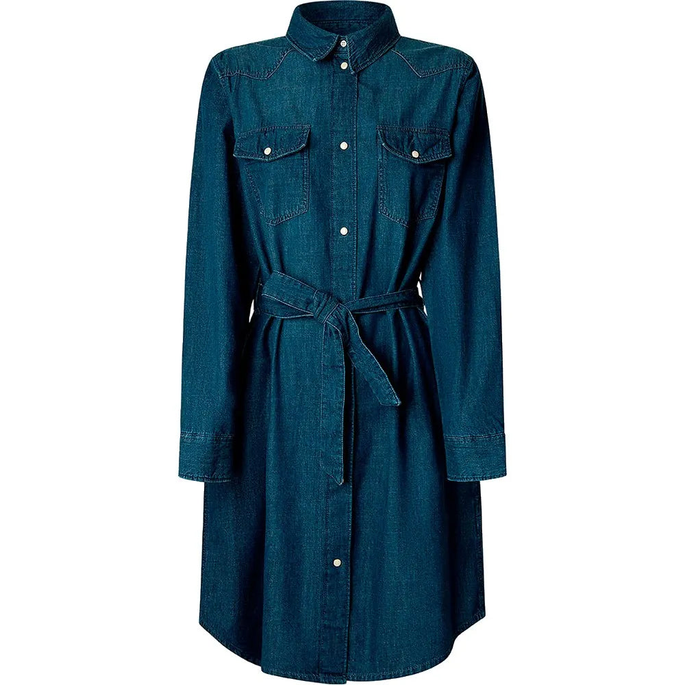 Pepe jeans Victoria Denim long sleeve dress