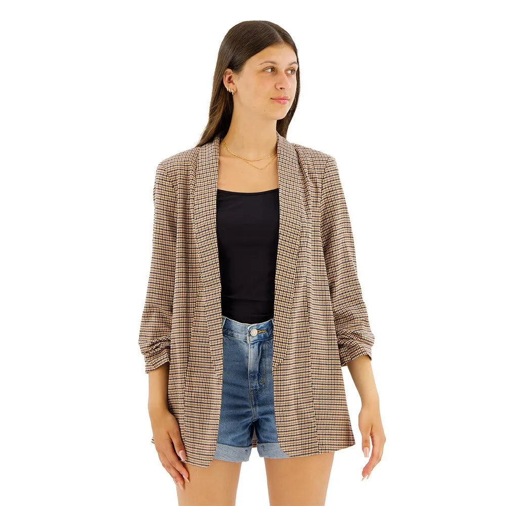 Pieces Boss 3/4 Printed blazer