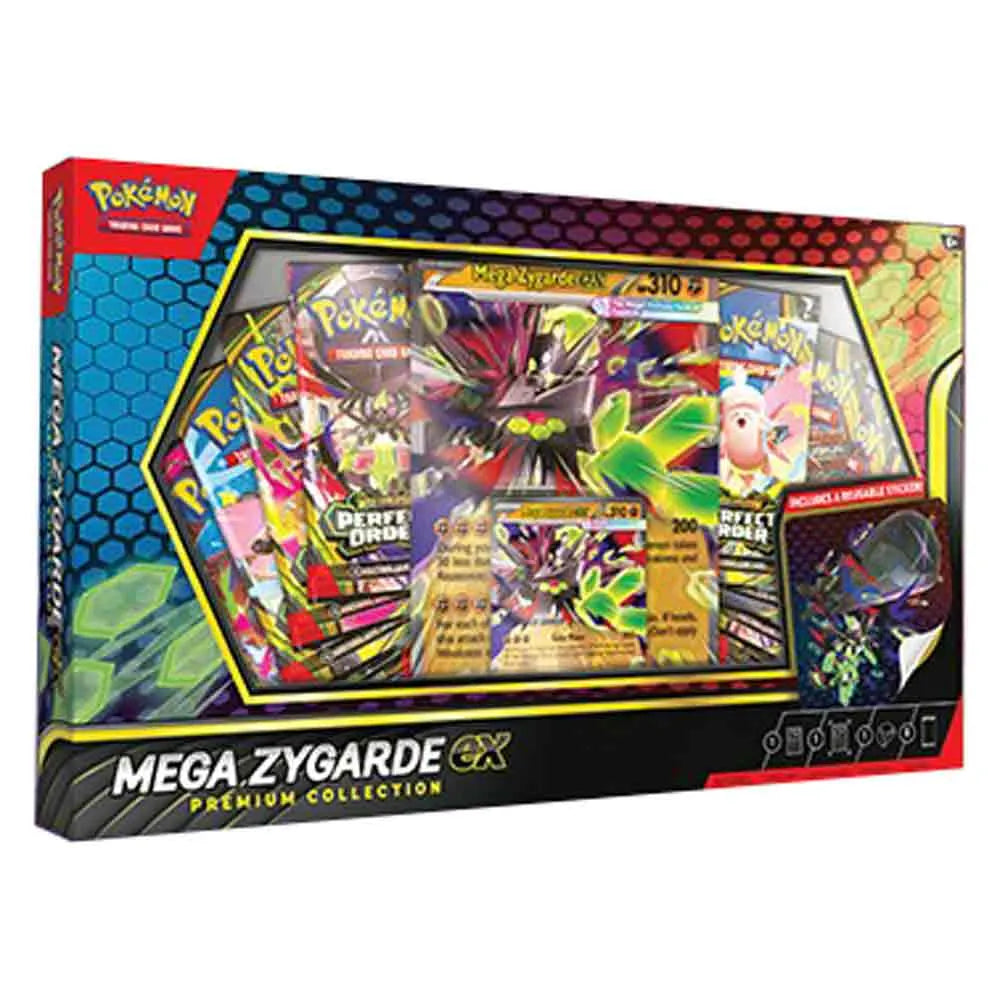 Pokemon trading card game Mega Zygarde EX Premium Collection 8 envelopes Latin spanish