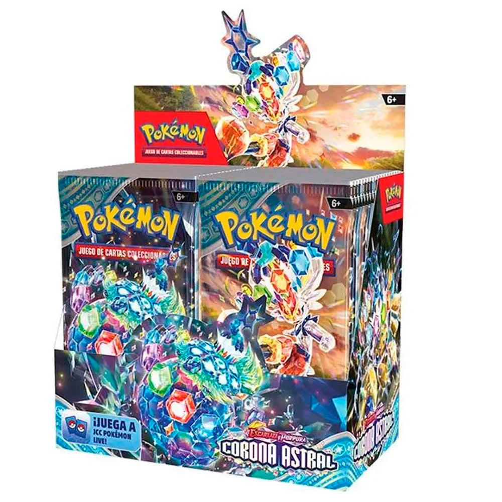 Pokemon trading card game Pokémon Booster Box Stellar Crown Scarlet&Violet 36 envelopes TCG spanish